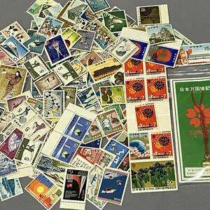 未使用 切手 バラ 通信用 記念切手 特殊切手 万博記念切手/ストラップ 額面1911円