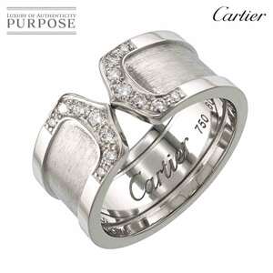 カルティエ Cartier C2 #60 リング ダイヤ K18 WG ホワイトゴールド 750 指輪 2C Diamond Ring 90229137