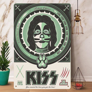 Rock Poster / ロックポスター【 キッス / KISS 】メタル ポスター /ブリキ看板/ヴィンテージ/メタルプレート-12
