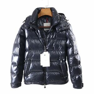 M3-DJ010【美品】モンクレール MONCLER MAYA 国内正規代理店タグ ダウンジャケット ブラック 0 タグ付き メンズ