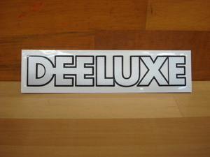 新品DEELUXE(ディーラックス) STICKER(ステッカー)　サイズ：大 BLACK/SILVER