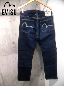 EVISU エヴィス エビス 9103 カモメペイント スリム デニムパンツ W34/ジーンズ/濃紺/メンズ/Right-on ライトオン/日本製