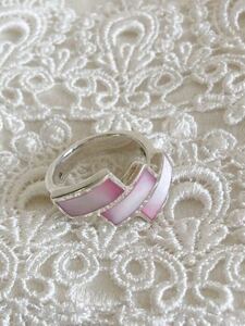 ピンク シェル リング 指輪 シルバー 925 12号