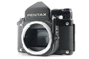 動作品 ペンタックス PENTAX ASAHI 67 6x7 後期 ミラーアップモデル ボディ TTLファインダー バケペン 中判フィルムカメラ 管GG3132