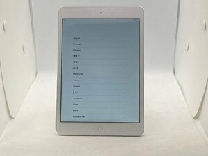 【中古・ジャンク】アクティベーションロック品 背面キズ Apple iPadmini 1st 16GB Wi-Fiモデル シルバー NWー 本体 部品取り用 A-HF196