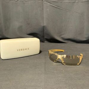 VERSACE ヴェルサーチ サングラス MOD. X91 COL. 13M/218 ゴールド 系 ケース付き アイウェア ファッション小物 メガネ 