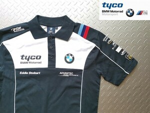 訳あり商品【最新モデル★正規品】 新品 TYCO BMW Motorrad モトラッド オフィシャル Ｔシャツ サイズUK-L（日本のXL）白/紺 Mスポーツ