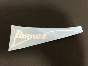 Ibanez ヘッドロゴ ステッカー ホワイト #DECAL-IBANEZ1-WHITE