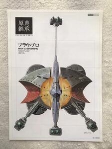 雑誌 ガンダムエース 付録 ミニポスター ピンナップ 原典継承 014 ブラウ・ブロ 大河原邦男 裏面 安田朗 ターンエーガンダム