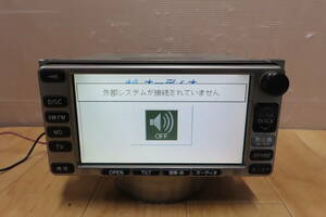 V7172/トヨタ純正　86120-28430　ヴォクシー ノア AZR60G AZR65　CD/MDデッキ　マルチモニター　TVワンセグ内蔵　CD・MD再生OK　本体のみ