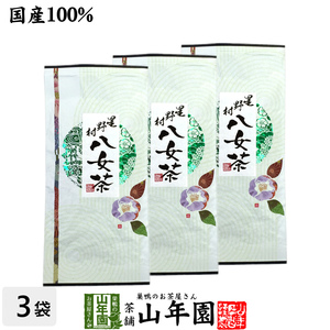お茶 日本茶 煎茶 八女茶 100g×3袋セット 福岡県 徳用 送料無料