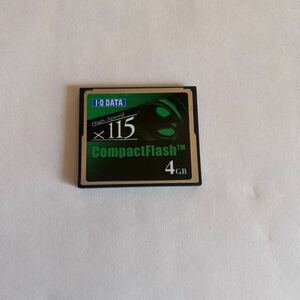 IO DATA アイオーデータ コンパクトフラッシュ 4GB CFカード CompactFlash 一眼レフ カメラ メモリーカード