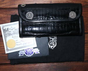 Bill Wall Leather　ビルウォールレザー　W９３９　”CROWN LOGO WALLETS　Alligator” 　／ BWL アリゲーター　財布　ウォレット　クロコ