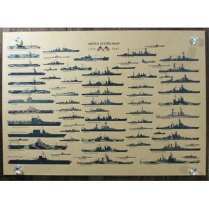 新品★インテリア雑貨★【ポスター】United States Navy／アメリカ海軍　戦艦大集合