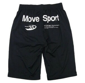 r1_7097k ★定形外 配送★ 美品 デサント Move Sport ドライトランスファー トレーニングハーフパンツ 黒/サイズO