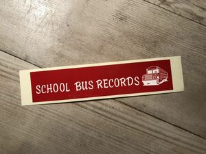 SCHOOL BUS RECORDS ステッカー/シール　★サイズ縦3.2横15★