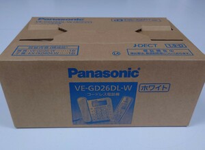 新品・未使用品 パナソニックPanasonic コードレス電話機(子機１台) VE-GD26DL-W(ホワイト)
