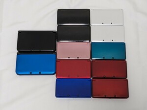 【ジャンク 1円】 ニンテンドー 3DS 10台3DS LL 2台 本体 まとめ ブラック 黒 ホワイト 白 赤 ピンク ブルー 青 緑 任天堂 nintendo