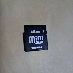 東芝　TOSHIBA　mini SDカード　16MB メモリーカード