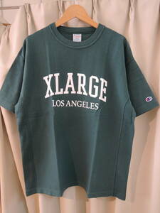 X-LARGE エクストララージ XLARGE×Champion REVERSE WEAVE S/S TEE チャンピオン0 Lサイズ 人商品 送料\230~　値下げしました！