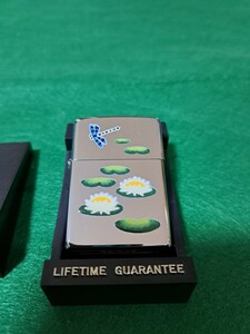 超激レア★ビンテージZippo タウン&カントリー★蓮池にトンボ★Lily Pond ★1992年伊藤商事復刻版未使用品★ジッポー★Box入蓮池にトンボ★