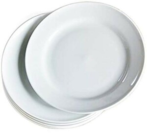 【5枚セット】世界一の強化磁器　DIA　CERAM　ダイヤセラム　白い　ホワイト　パン皿　16.6cm　取り皿　ケーキ皿　白い皿
