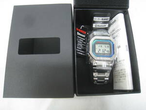 新品 定価80300円 CASIO カシオ G-SHOCK 腕時計 GMW-B5000PC-1JF Bluetooth ブルートゥース マルチバンド6 ソーラー電波 シルバー