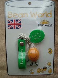 ストラップ　イギリス　Bean World　ファニービーン　レア　美品　