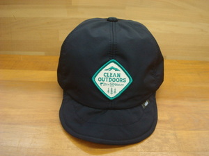 新品Clef (クレ) REAL FS B.CAP BLACK(環境に配慮した素材を使用した日本製シリーズ)・・CLEAN OUTDOORS(クリーンアウトドアーズ)シリーズ