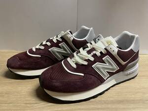 未使用 27cm D ニューバランス U574LGAA D バーガンディ new balance