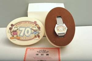 即決 　 パイアイ　ミッキーマウス ７０周年記念腕時計 ● ALBA ● ディズニー　 SEIKO