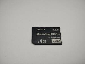 4GB　SONY　メモリースティックプロデュオ　MEMORY STICK PRO DUO　フォーマット済み　メモリーカード