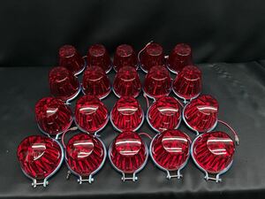 電球式 20個 コスモスマーカー レッド 赤 24V12W ステンレス土台 セット　レトロ　デコトラ　アート 板橋用品製作所 IKK トラック野郎