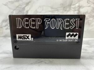 44579-2【自宅保管品】MSX2ソフト 『DEEP FOREST ディープ フォレスト』XAIN ザイン・ソフト レトロゲーム