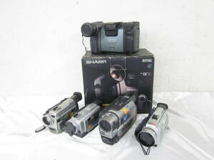 G. ソニー SONY Handycam CCD-TRV95/DCR-TRV9/20/50 シャープ VL-DH5000 ビデオカメラ 5点 まとめてセット ジャンク 4804261071