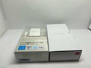 【Simロック解除済み】新品 Softbank（ Y!mobile ）Simply 603SI ストレートケータイ　W-CDMA（3G）/FDD-LTE（4G）レッド　&充電器セット