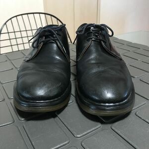 【Hawkins】ホーキンス　ビジネスシューズ　革靴　BLACK/黒　MADE IENGLAND SIZE表記7 オイルレザー　エアクッションコンフォートソール