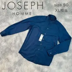 新品未使用◇JOSEPH HOMME ウィングカラーシャツ ネイビー サイズ50