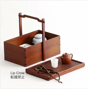 美品登場茶箱 収納ボックス 手作 収納 茶器 茶道具 工芸品