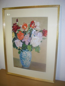 ◆Kokey Picture Frams◆T,SATAKE◆「薔薇」◆額装品◆模写◆