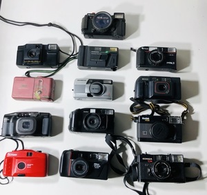 コンパクト　フィルムカメラ　13台　NIKON　KONICA　OLYMPUS　FUJI　RICOH　Kodakなど　ジャンク扱い