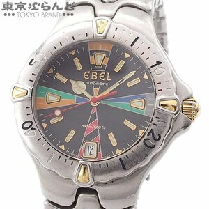 101697365 エベル EBEL スポーツウェーブ E6120531 ブラック SS 腕時計 メンズ 自動巻