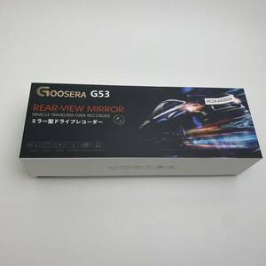 【1円オークション】 GOOSERA G53 ドライブレコーダー ミラー型 2KフルHD SONY製センサー搭載 12インチ GPS搭載 TS01B000919