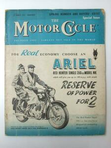 Glp_330438　THE MOTOR CYCLE.21 March 1957　表紙.ARIEL 350ｃｃ Ｍｏｄｅｌ NH