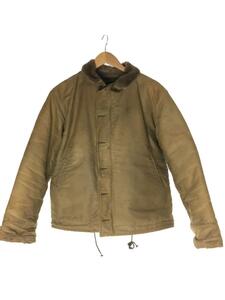 US.NAVY◆50s/N-1/デッキジャケット//ミリタリージャケット/コットン/KHK