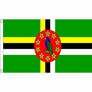 海外限定 国旗 ドミニカ国 北アメリカ 貴重 大フラッグ