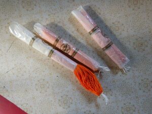 オレンジ糸　UME CLOVER TRADE 022001 三束　未使用