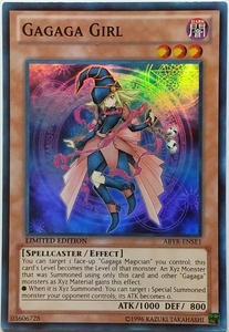 遊戯王OCG デュエルモンスターズ ABYR-ENSE1 ガガガガール（スーパーレア：英語版）