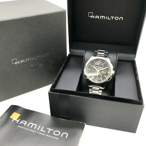 HAMILTON ブロードウェイ オートクロノ 自動巻き 腕時計 H43516131 メンズ シルバー ハミルトン 腕時計 B2741◆