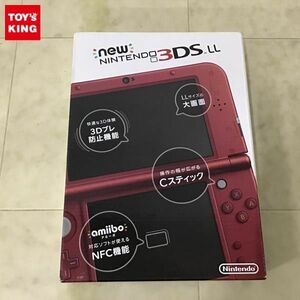 1円〜 欠品 動作確認/初期化済 Newニンテンドー3DS LL RED-001 本体 メタリックレッド